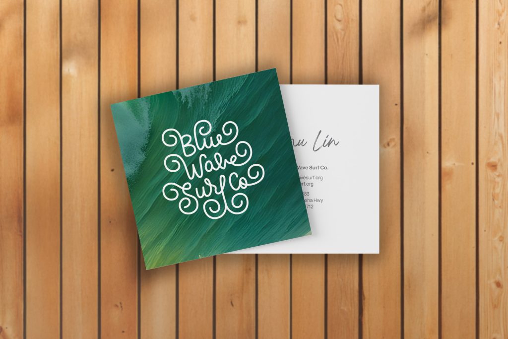 Blue Wave Surf Co. Business Card