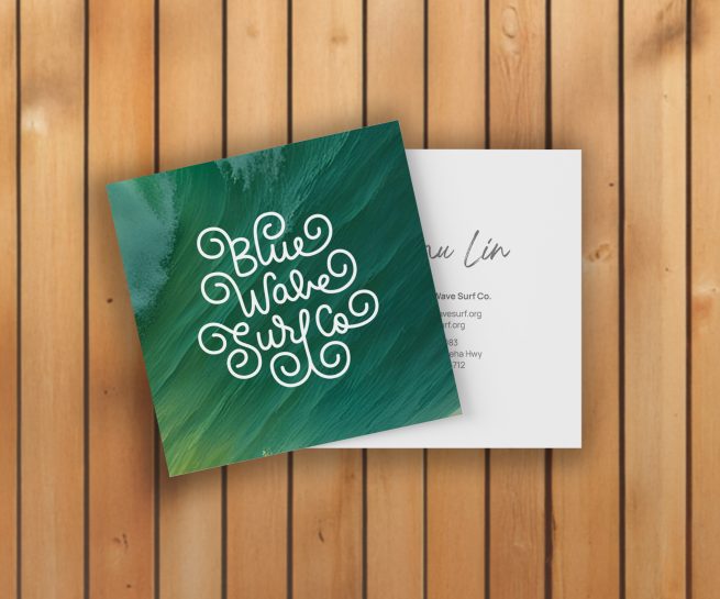 Blue Wave Surf Co. Business Card
