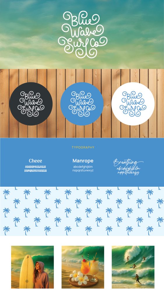 Blue Wave Surf Co. Brand Identity